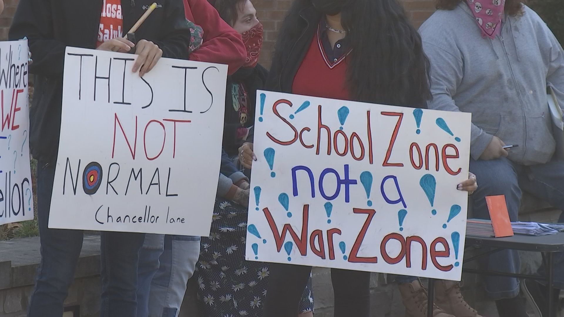 The chancellor also said he's covered the majority of the issues addressed by the protesters